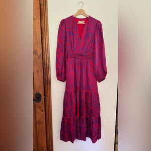 Boden Pippa Satin Maxi Dress - 6R NWOT